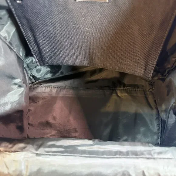 Wilsons Leather Rucksack Black Pebbled Leather Multi Pocket Travel Academia - Picture 13 of 13